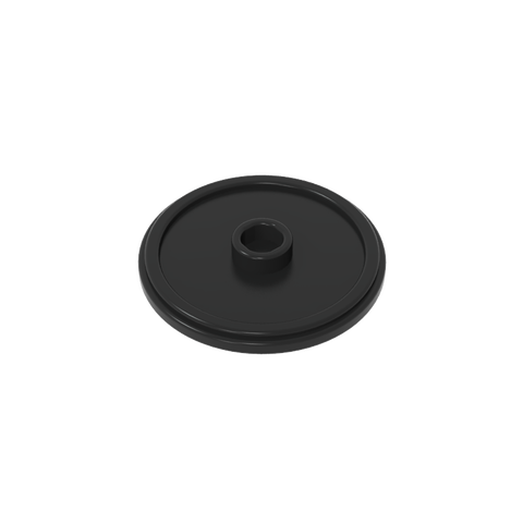 Gobricks,Minifig Shield Round with Stud and Raised Rim [Plain],91884