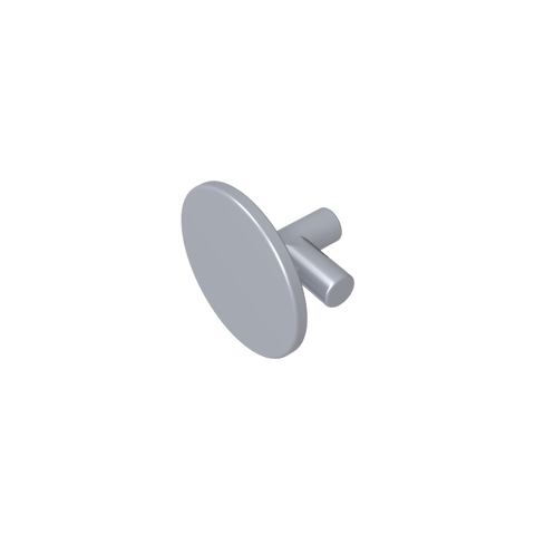 Gobricks,Minifig Shield Round Flat [Plain],59231