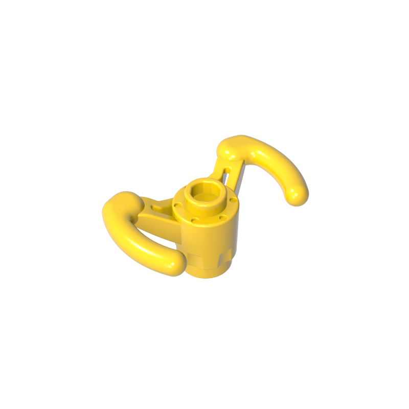 Gobricks,Technic Steering Wheel Pilot's Yoke [Hollow Stud, Axle Hole with + Opening],18352