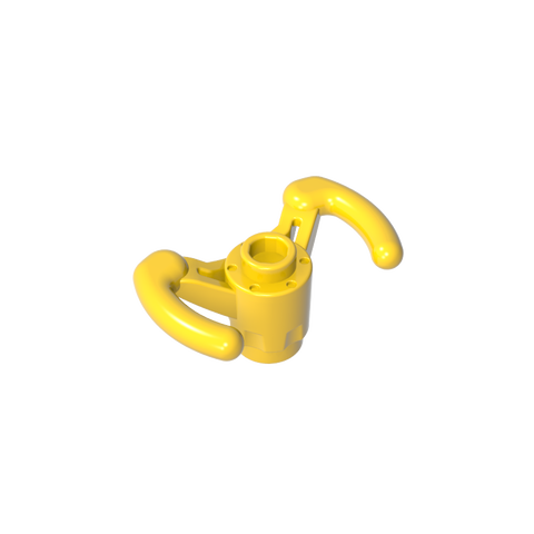 Gobricks,Technic Steering Wheel Pilot's Yoke [Hollow Stud, Axle Hole with + Opening],18352