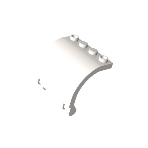 Gobricks,Hinge Panel 3 x 4 x 3 Curved,18910
