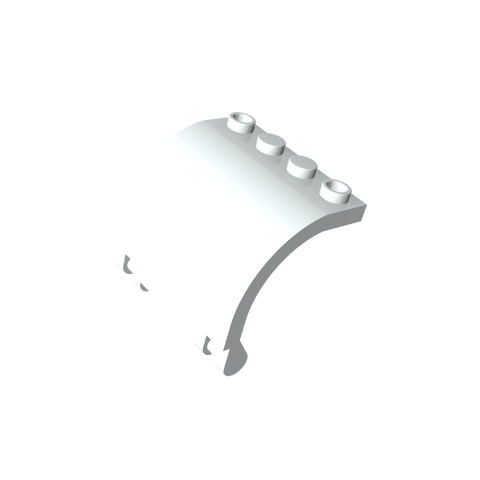 Gobricks,Hinge Panel 3 x 4 x 3 Curved,18910