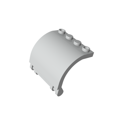 Gobricks,Hinge Panel 3 x 4 x 3 Curved,18910