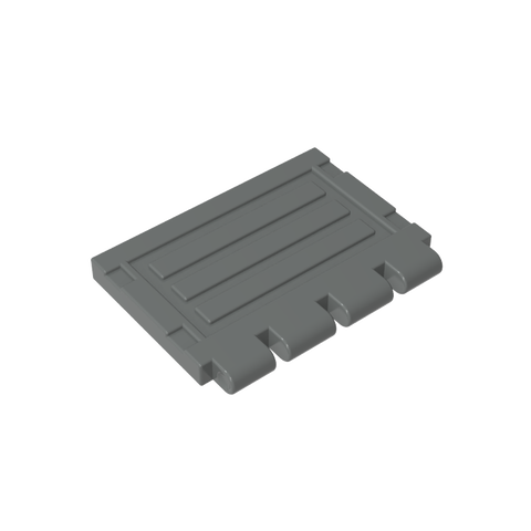 Gobricks,Hinge Train Gate 2 x 4,gdsm356