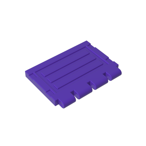 Gobricks,Hinge Train Gate 2 x 4,gdsm356