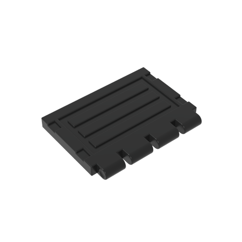 Gobricks,Hinge Train Gate 2 x 4,gdsm356