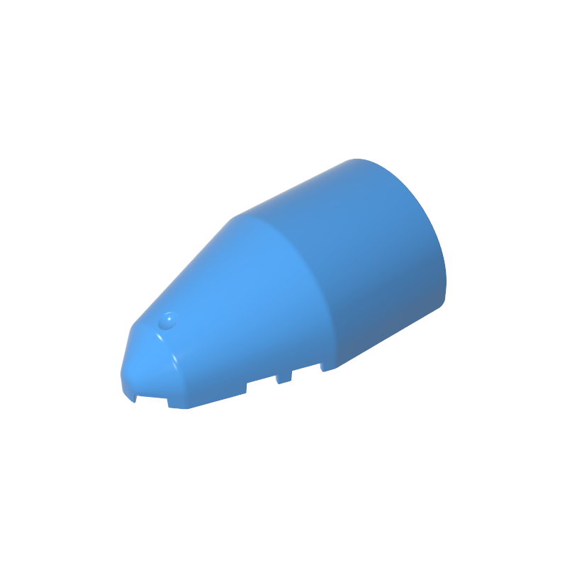 Gobricks,Windscreen 7 x 4 x 2 Round,30384