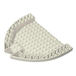 Gobricks,Boat Hull Section, Brick 16 x 13 x 2,64651