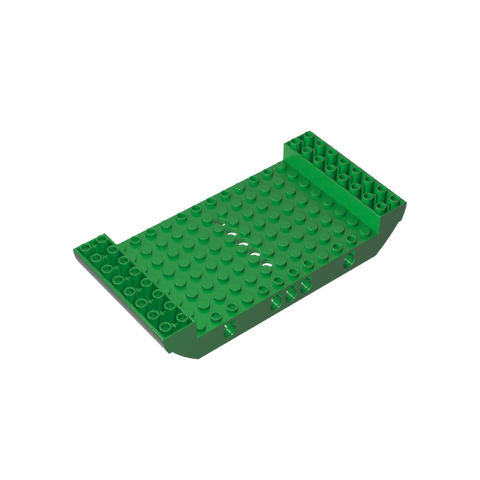 Gobricks,Boat Hull Section, Large Middle 8 x 16 x 2 1/3 with 5 Holes,95227