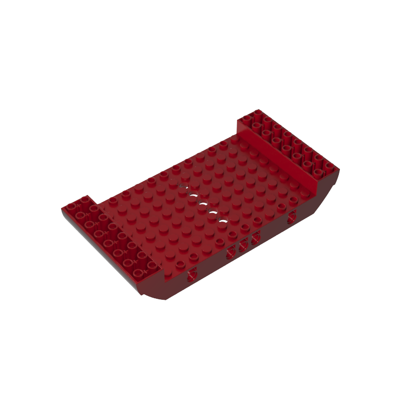 Gobricks,Boat Hull Section, Large Middle 8 x 16 x 2 1/3 with 5 Holes,95227