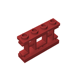 Fence 1 x 4 x 2 Ornamental Asian Lattice with 4 Studs ,32932