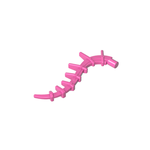 Gobricks,Plant/ Creature Body Part, Vine/ Tail/ Tentacle/ Bionicle Spine, Spiky,55236