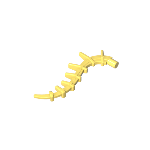 Gobricks,Plant/ Creature Body Part, Vine/ Tail/ Tentacle/ Bionicle Spine, Spiky,55236