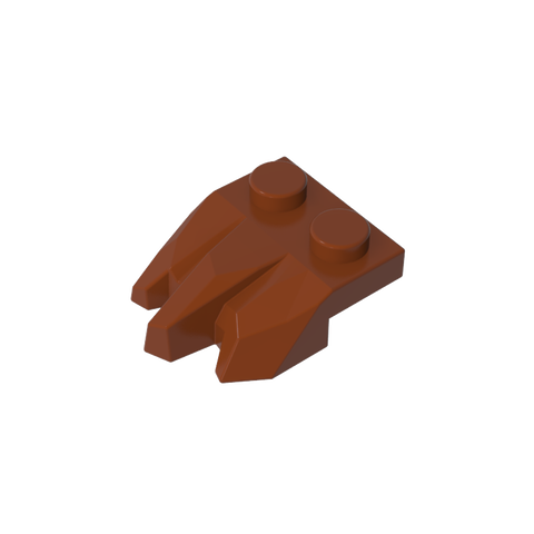 Gobricks,Plate Special 2 x 3 with Rocks,27261