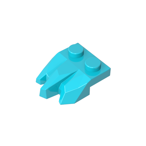 Gobricks,Plate Special 2 x 3 with Rocks,27261