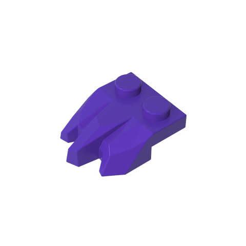 Gobricks,Plate Special 2 x 3 with Rocks,27261