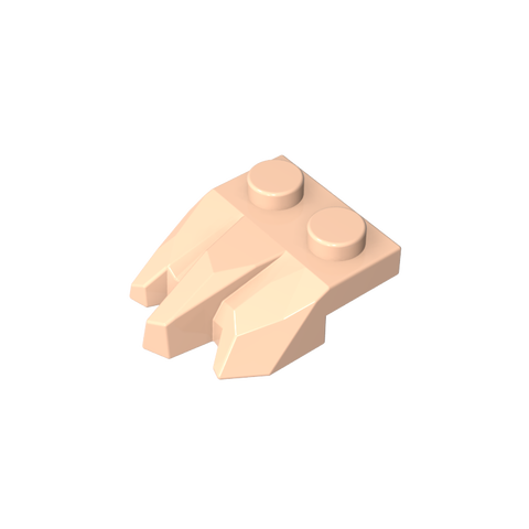 Gobricks,Plate Special 2 x 3 with Rocks,27261