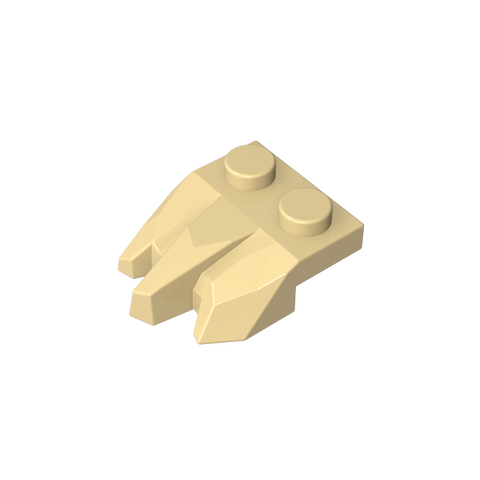 Gobricks,Plate Special 2 x 3 with Rocks,27261