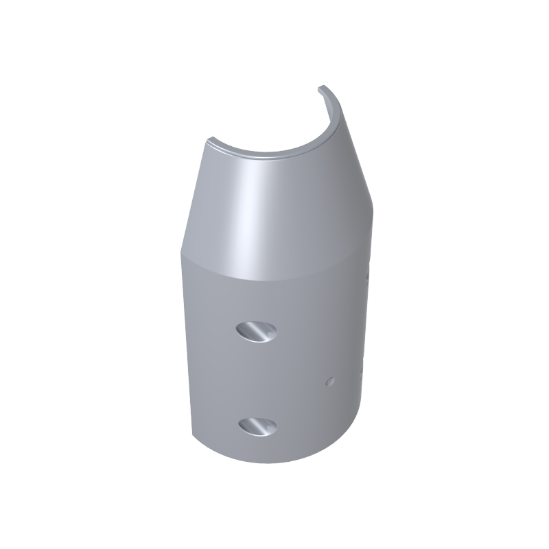 Gobricks,Tipper Drum 3 x 6 x 10 Cement Mixer Half with 4 Technic Pin Holes,57792