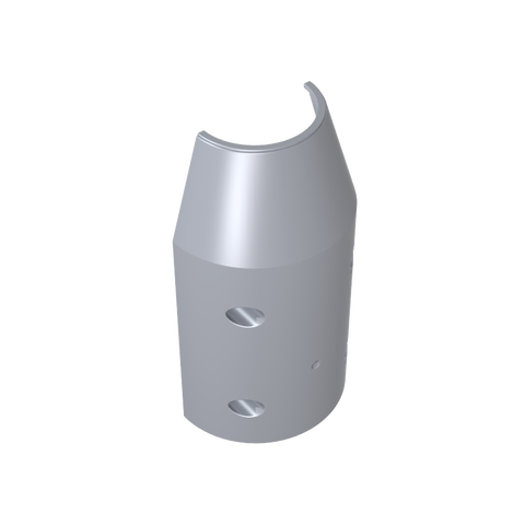 Gobricks,Tipper Drum 3 x 6 x 10 Cement Mixer Half with 4 Technic Pin Holes,57792