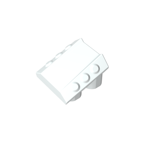 Gobricks,Slope 2 x 2 No Studs, with 3 Side Pistons Raised Edges,30603