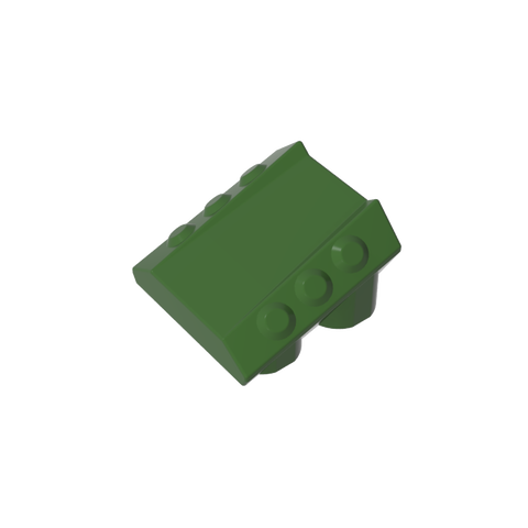 Gobricks,Slope 2 x 2 No Studs, with 3 Side Pistons Raised Edges,30603