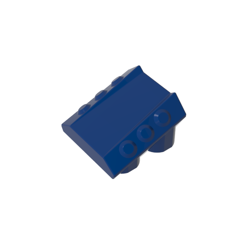 Gobricks,Slope 2 x 2 No Studs, with 3 Side Pistons Raised Edges,30603