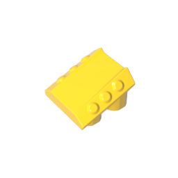 Gobricks,Slope 2 x 2 No Studs, with 3 Side Pistons Raised Edges,30603