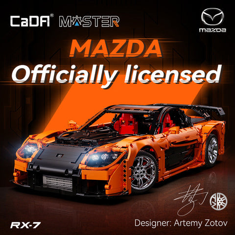 3182 pcs CaDA Han's Mazda RX-7 VeilSide Fortune 1:8