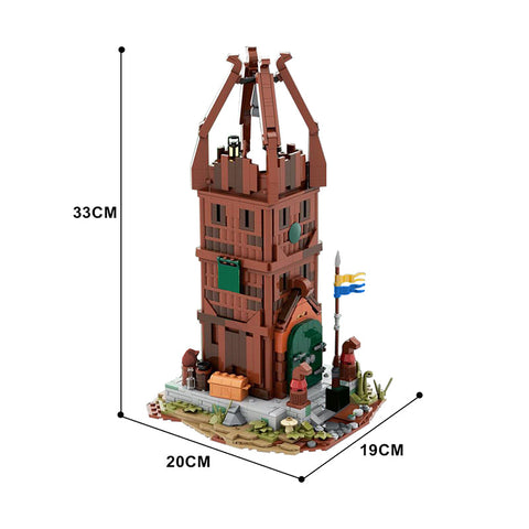 (Gobricks version) 987pcs MOC-137941 Rohan Watchtower Middle-Earth