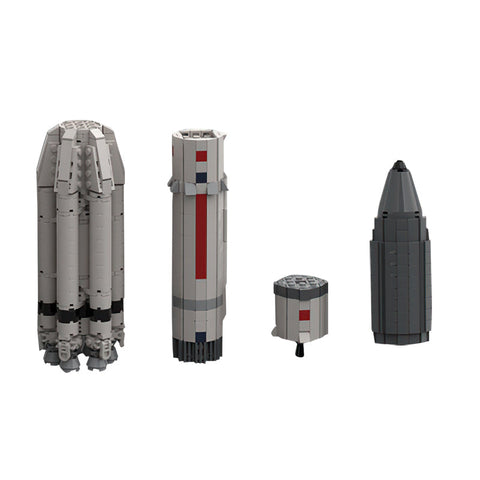 (Gobricks version) 794pcs MOC-39838 Proton M (1:110 Saturn V scale)