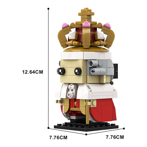 (Gobricks version) 231pcs MOC-136828 King George III Brickheadz