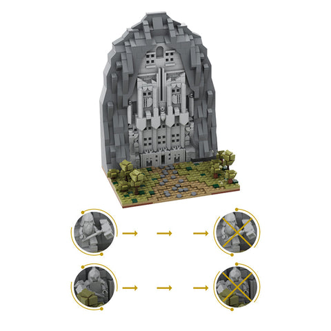 (Gobricks version) 1038pcs MOC-117597  Mini Erebor