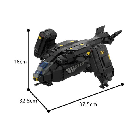 (Gobricks version) 920pcs MOC-180166 Pelican-1 Extraction Shuttle (Helldivers 2)