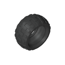 Gobricks Tyre 68.7 x 34 R compatible with LEGO Wheel,61480